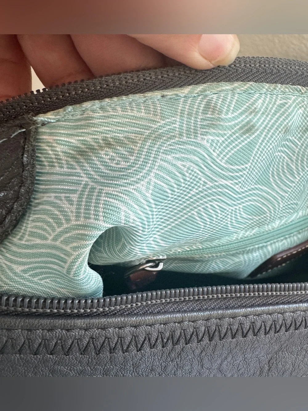 The Sak Hobo Smoke Grey Pebbled Handbag